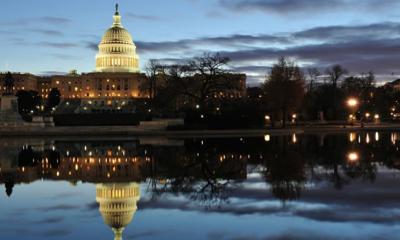 Capitol Building against an evening sky